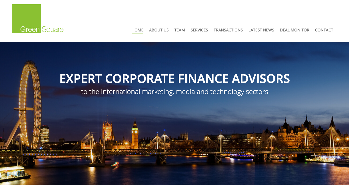 Website design / development for GSquare by CWS Wembley